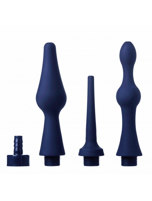 Набор из 3 универсальных насадок для анального душа Universal 3 Piece Silicone Enema Attachment Set - XR Brands - купить с доставкой в Майкопе