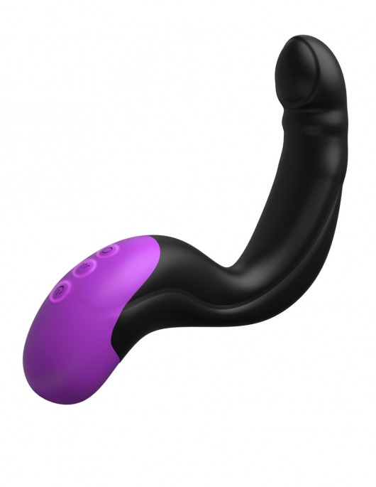 Черно-фиолетовый вибромассажёр простаты Hyper-Pulse P-Spot Massager - Pipedream - в Майкопе купить с доставкой