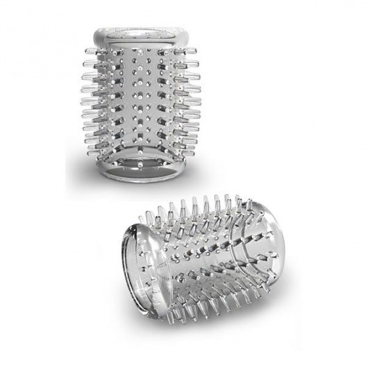 Прозрачная насадка с шипами STAY HARD COCK SLEEVE 01 CLEAR - Blush Novelties - в Майкопе купить с доставкой