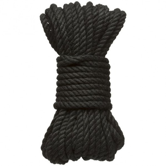 Черная верёвка для связывания и фиксации Bind Tie - 9,14 м. - Doc Johnson - купить с доставкой в Майкопе