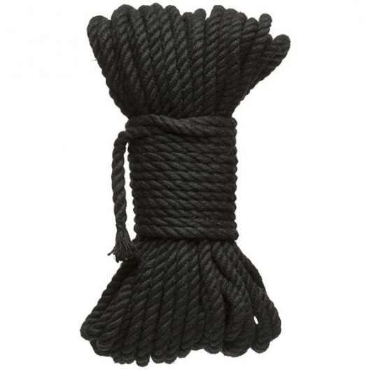 Черная верёвка для связывания и фиксации Bind Tie - 15,24 м. - Doc Johnson - купить с доставкой в Майкопе