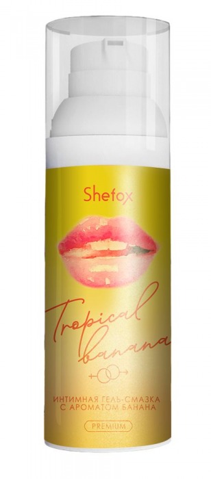 Интимная гель-смазка Shefox Premium «Тропический банан» - 50 мл. - Shefox - купить с доставкой в Майкопе