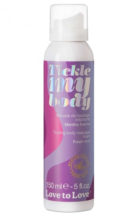 Массажная хрустящая пенка Tickle My Body Fresh Mint с ароматом мяты - 150 мл. - Love to Love - купить с доставкой в Майкопе