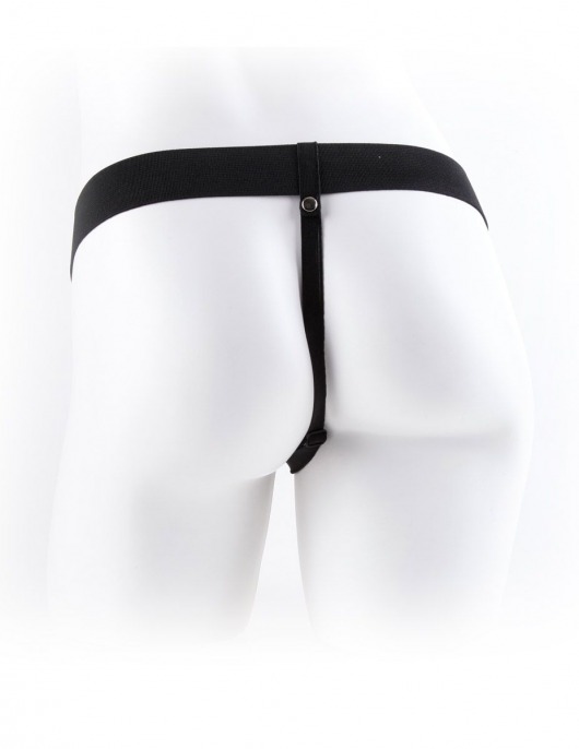 Телесный полый страпон с вибрацией Vibrating Hollow Strap-On with Balls - 24 см. - Pipedream - купить с доставкой в Майкопе