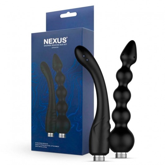 Набор из 2 насадок для анального душа Shower Douche Duo Kit - Nexus Range - купить с доставкой в Майкопе
