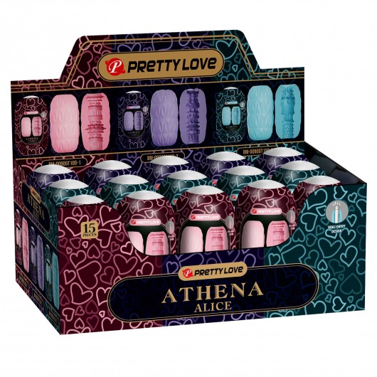 Набор из 15 мастурбаторов Athena Alice - Baile - в Майкопе купить с доставкой