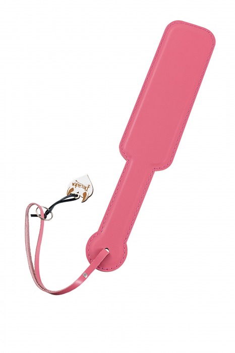 Розовый кожаный пэддл - 37 см. - Pecado - купить с доставкой в Майкопе