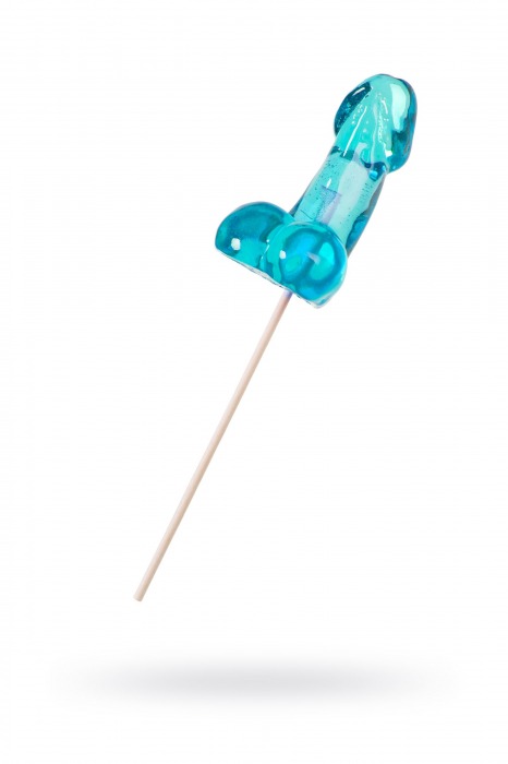 Голубой леденец в форме члена со вкусом блю кюрасао - 80 гр. - Sosuчki - купить с доставкой в Майкопе