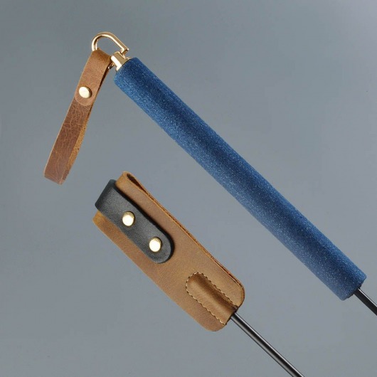 Стек «Дикий Запад» с джинсовой ручкой - 60 см. - Sitabella - купить с доставкой в Майкопе