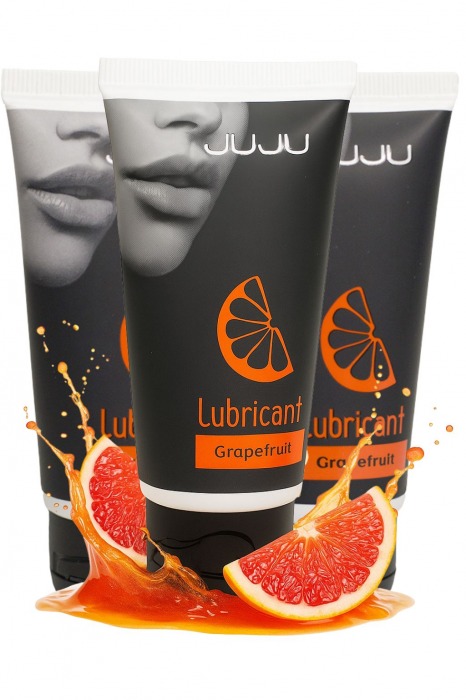 Набор из 3 съедобных лубрикантов JUJU со вкусом грейпфрута - JuJu - купить с доставкой в Майкопе