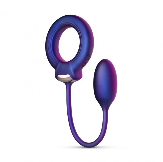 Фиолетовое эрекционное виброкольцо с анальным шариком Eclipse - ONE DC B.V. - в Майкопе купить с доставкой
