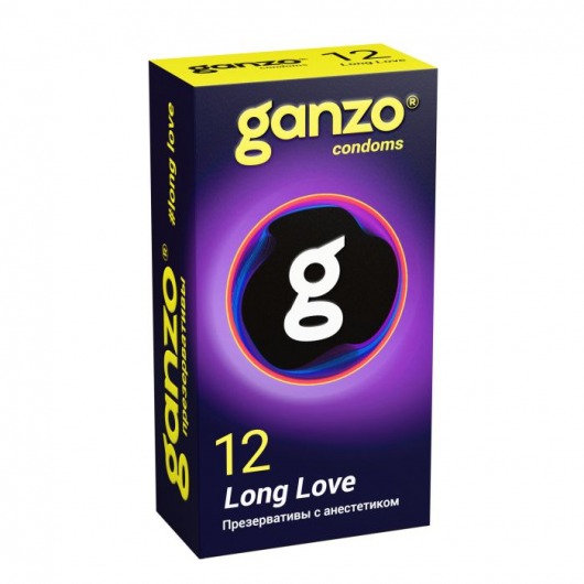 Презервативы с анестетиком для продления удовольствия Ganzo Long Love - 12 шт. - Ganzo - купить с доставкой в Майкопе