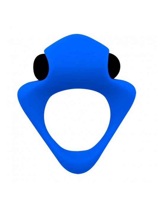 Синее эрекционное кольцо Wooomy Tribeс с вибрацией - Adrien Lastic - в Майкопе купить с доставкой