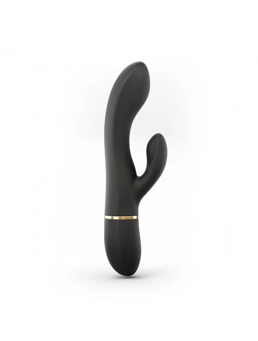 Черный вибратор-кролик Dorcel Glam Rabbit - 21 см. - Dorcel