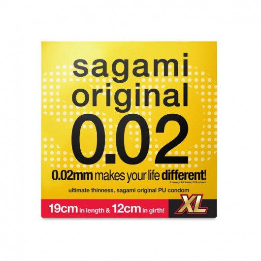 Презерватив увеличенного размера Sagami Original 0.02 XL-size - 1 шт. - Sagami - купить с доставкой в Майкопе