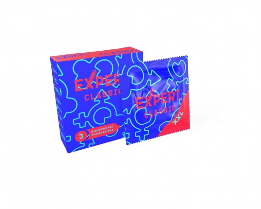 Презервативы увеличенного размера Expert Classic XXL - 3 шт. - Expert - купить с доставкой в Майкопе