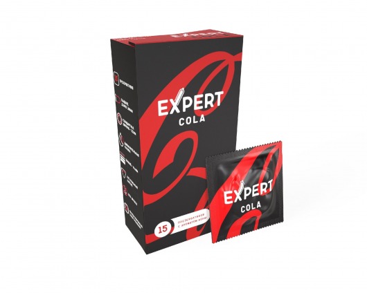 Презервативы с ароматом колы Expert Cola - 15 шт. - Expert - купить с доставкой в Майкопе