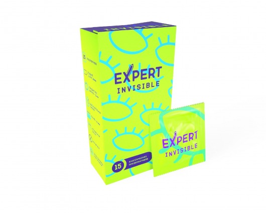 Ультратонкие презервативы Expert Invisible - 15 шт. - Expert - купить с доставкой в Майкопе