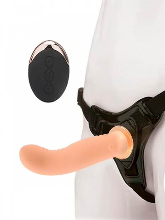 Женский вибрострапон со съемной насадкой и пультом ДУ - Erokay - купить с доставкой в Майкопе