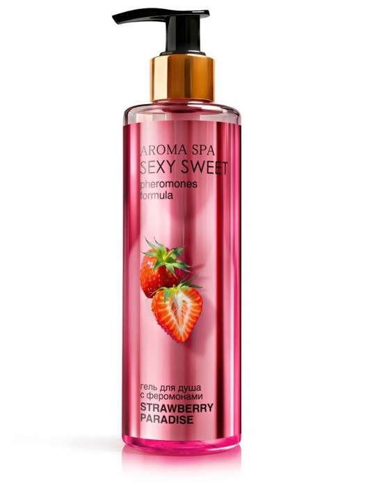 Гель для душа с феромонами и ароматом клубники Strawberry Paradise - 200 мл. -  - Магазин феромонов в Майкопе