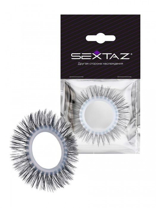 Круглое эрекционное кольцо с длинными «ресничками» - Sextaz - в Майкопе купить с доставкой
