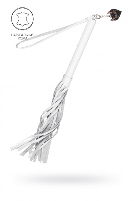 Белая кожаная плеть - 50 см. - Pecado - купить с доставкой в Майкопе