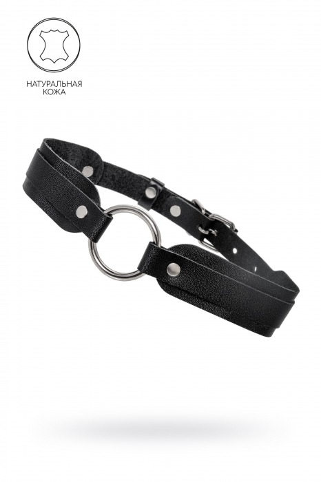 Черный кожаный чокер-ошейник со скруглёнными углами - Pecado - купить с доставкой в Майкопе