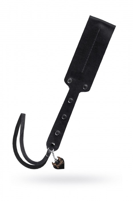 Черный кожаный пэддл - 32 см. - Pecado - купить с доставкой в Майкопе