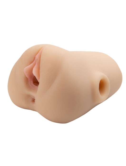 Телесный мастурбатор с вибрацией Double Pounder Vibrating Squeeze Stroker - Pipedream - в Майкопе купить с доставкой