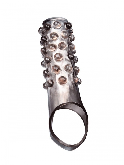 Дымчатая насадка на пенис с выпуклостями - 11 см. - Sex Expert - в Майкопе купить с доставкой