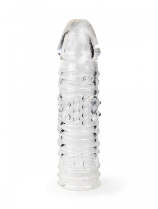 Прозрачная закрытая насадка на пенис - 17 см. - Sex Expert - в Майкопе купить с доставкой