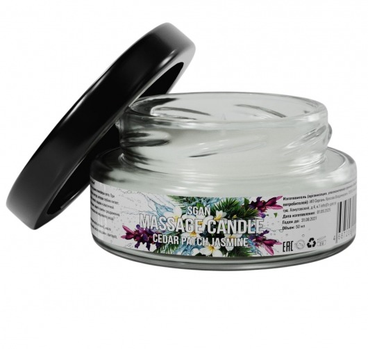 Массажная свеча «Кедр - Пачули - Жасмин» - 50 мл. - SGAN - купить с доставкой в Майкопе