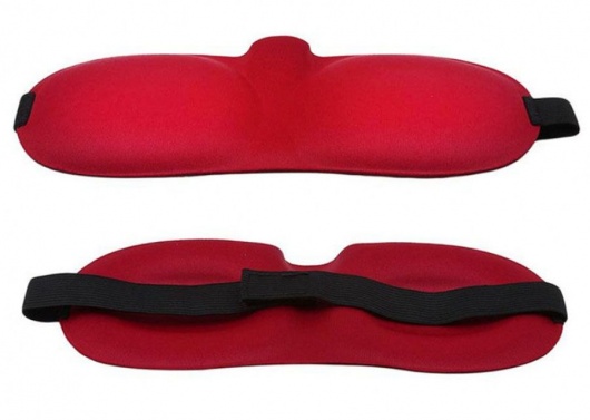 Красная глухая маска на резинке - Sitabella - купить с доставкой в Майкопе