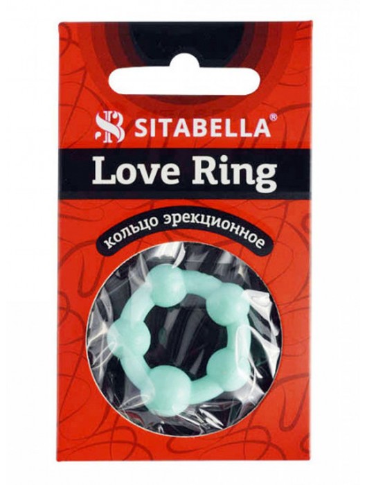 Цветное эрекционное кольцо с 5 бусинами Love Ring - Sitabella - в Майкопе купить с доставкой