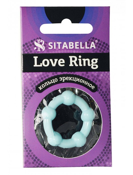 Цветное эрекционное кольцо Love Ring с бусинами - Sitabella - в Майкопе купить с доставкой