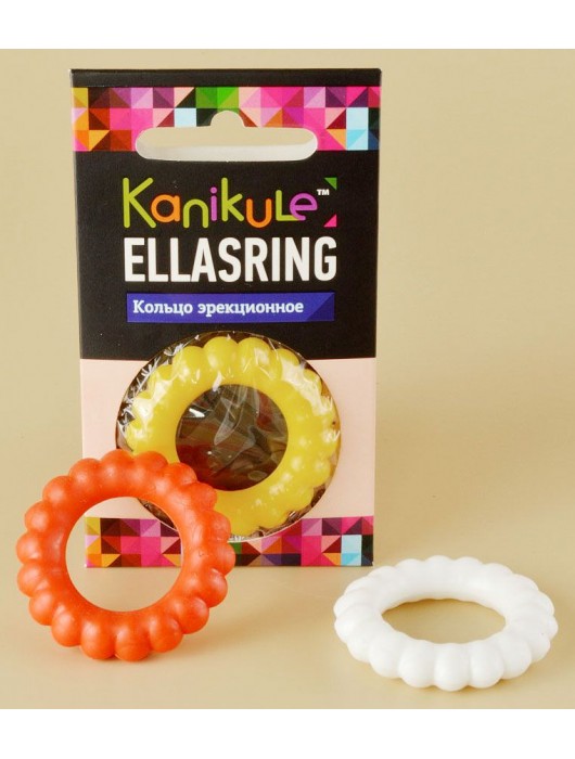 Цветное рельефное эрекционное кольцо Ellasring - Sitabella - в Майкопе купить с доставкой