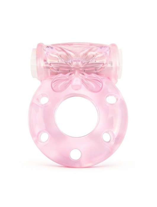 Розовое эрекционное виброкольцо с бабочкой - 1137 - в Майкопе купить с доставкой
