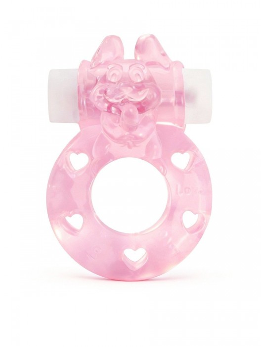 Розовое эрекционное виброкольцо в форме зайчика - 1137 - в Майкопе купить с доставкой