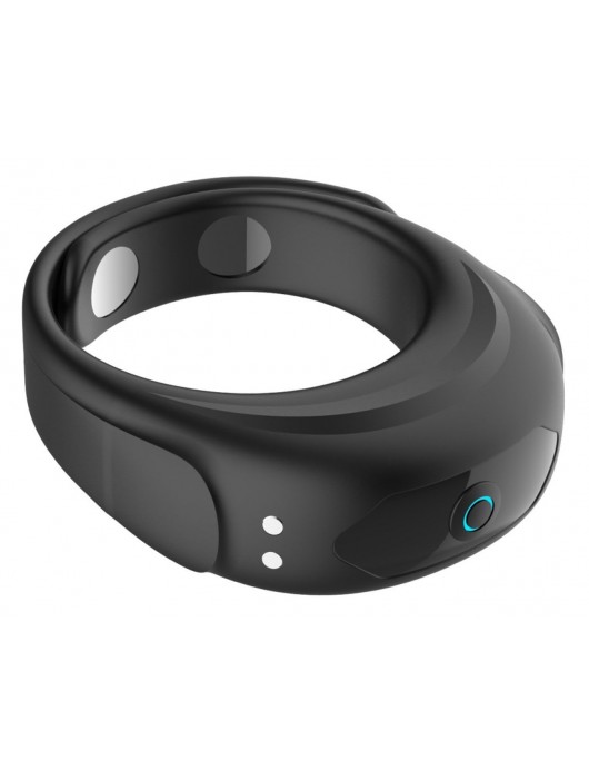 Черное эрекционное виброкольцо на ремешках - Boys of Toys - в Майкопе купить с доставкой