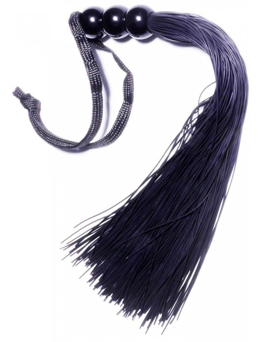 Черная силиконовая плетка - 25,4 см. - Boys of Toys - купить с доставкой в Майкопе