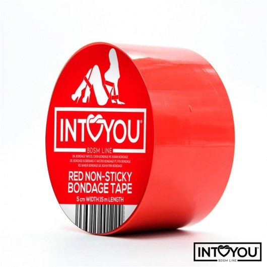 Красный скотч для фиксации Non-Sticky Bondage Tape - 15 м. - Intoyou - купить с доставкой в Майкопе