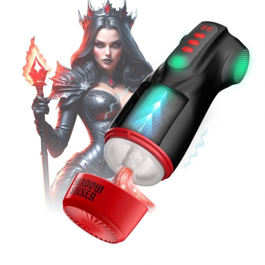 Интерактивный мастурбатор Raven с вакуумом, вибрацией и подсветкой - Shots Media BV - в Майкопе купить с доставкой