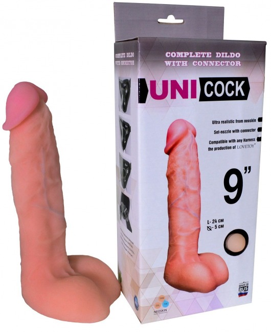 Фаллическая насадка Харнесс UNICOCK 9  - 24 см. - LOVETOY (А-Полимер) - купить с доставкой в Майкопе