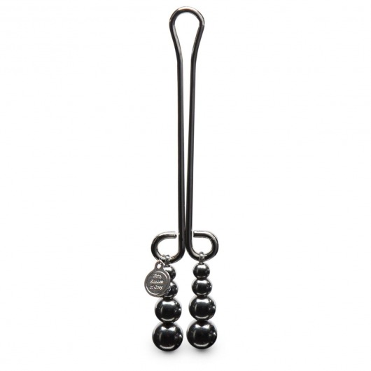 Зажим для клитора с бусинами Just Sensation Beaded Clitoral Clamp - Fifty Shades of Grey - купить с доставкой в Майкопе