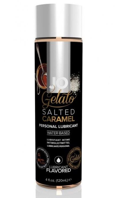 Лубрикант с ароматом солёной карамели JO GELATO SALTED CARAMEL - 120 мл. - System JO - купить с доставкой в Майкопе