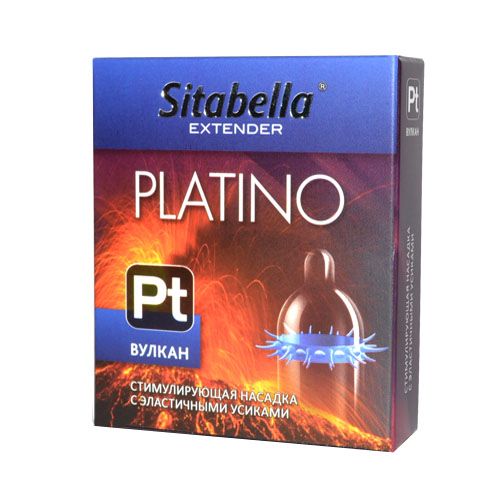 Стимулирующая насадка с усиками Platino  Вулкан - Sitabella - купить с доставкой в Майкопе