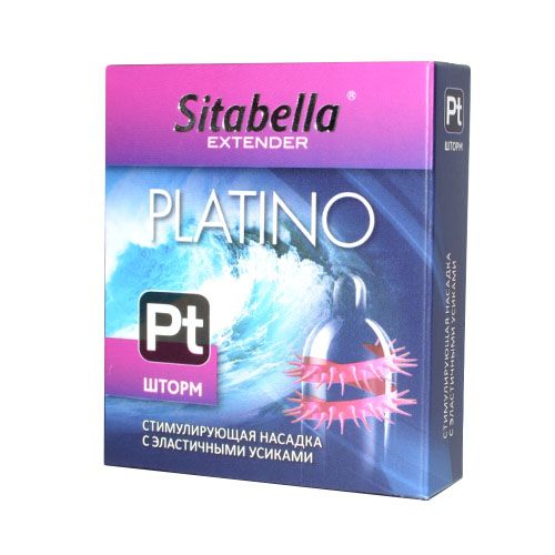 Стимулирующая насадка со спиралью из усиков Platino  Шторм - Sitabella - купить с доставкой в Майкопе