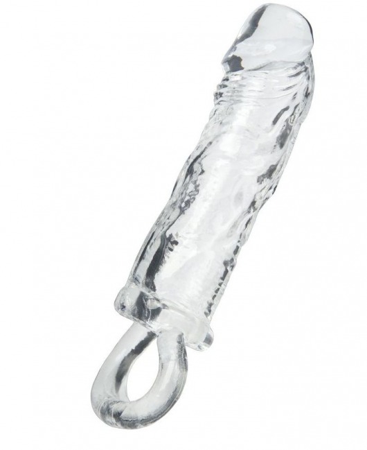 Прозрачная насадка с петлёй для фиксации - 14 см. - ToyFa - в Майкопе купить с доставкой