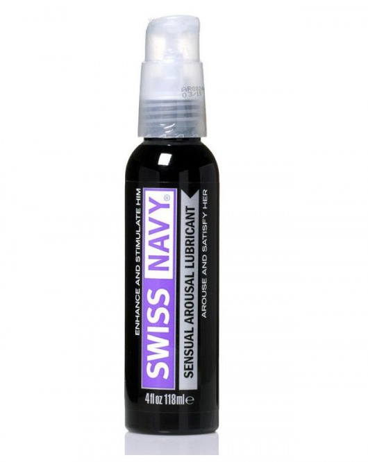 Возбуждающий гель-лубрикант на водной основе Sensual Arousal Lubricant  - 118 мл. - Swiss navy - купить с доставкой в Майкопе
