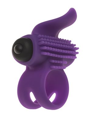 Эрекционное кольцо с подхватом мошонки и стимуляцией клитора Bullet Lastic Ring - Adrien Lastic - в Майкопе купить с доставкой